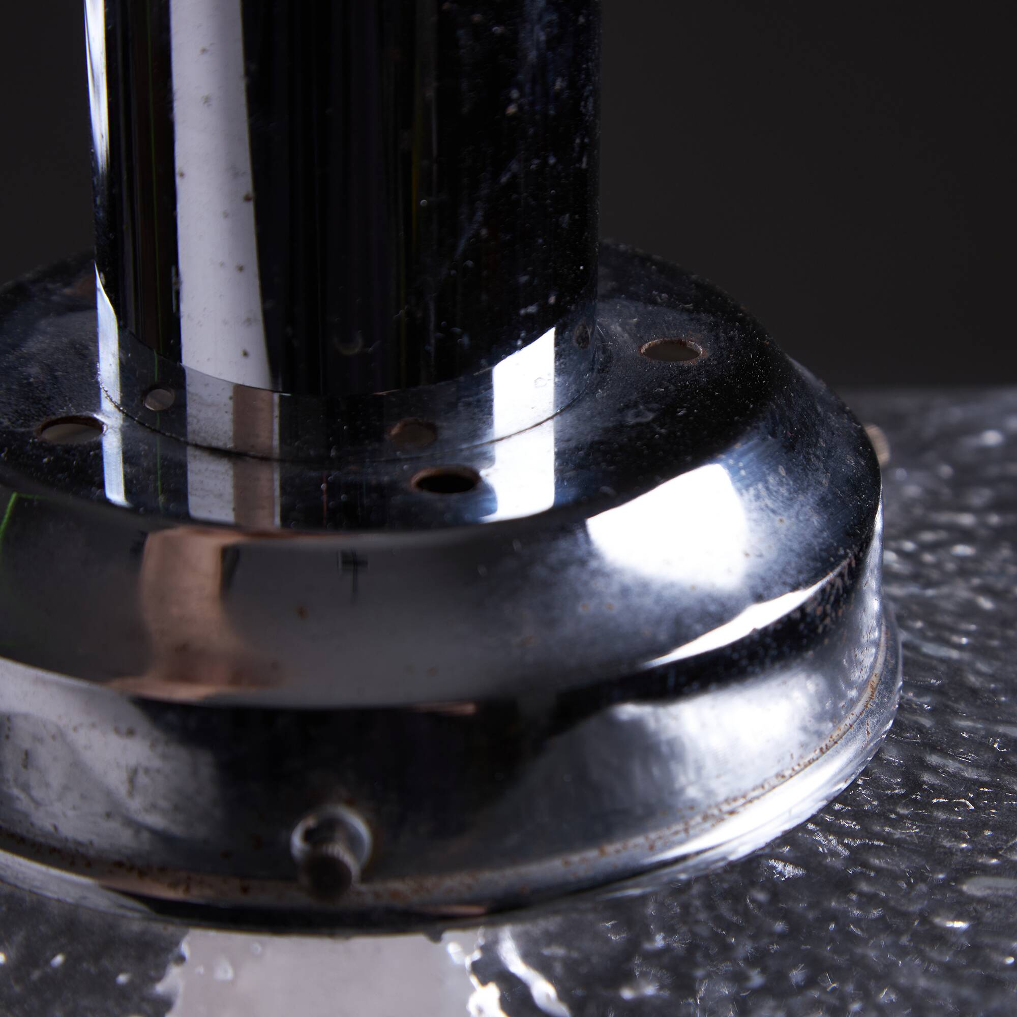 Art Deco Dappled Glass Cuboid Pendant, 1960s