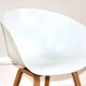 4 fauteuil scandinave Hay "about a chair" blanc