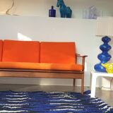 Scandinavian 3-seater teak bench