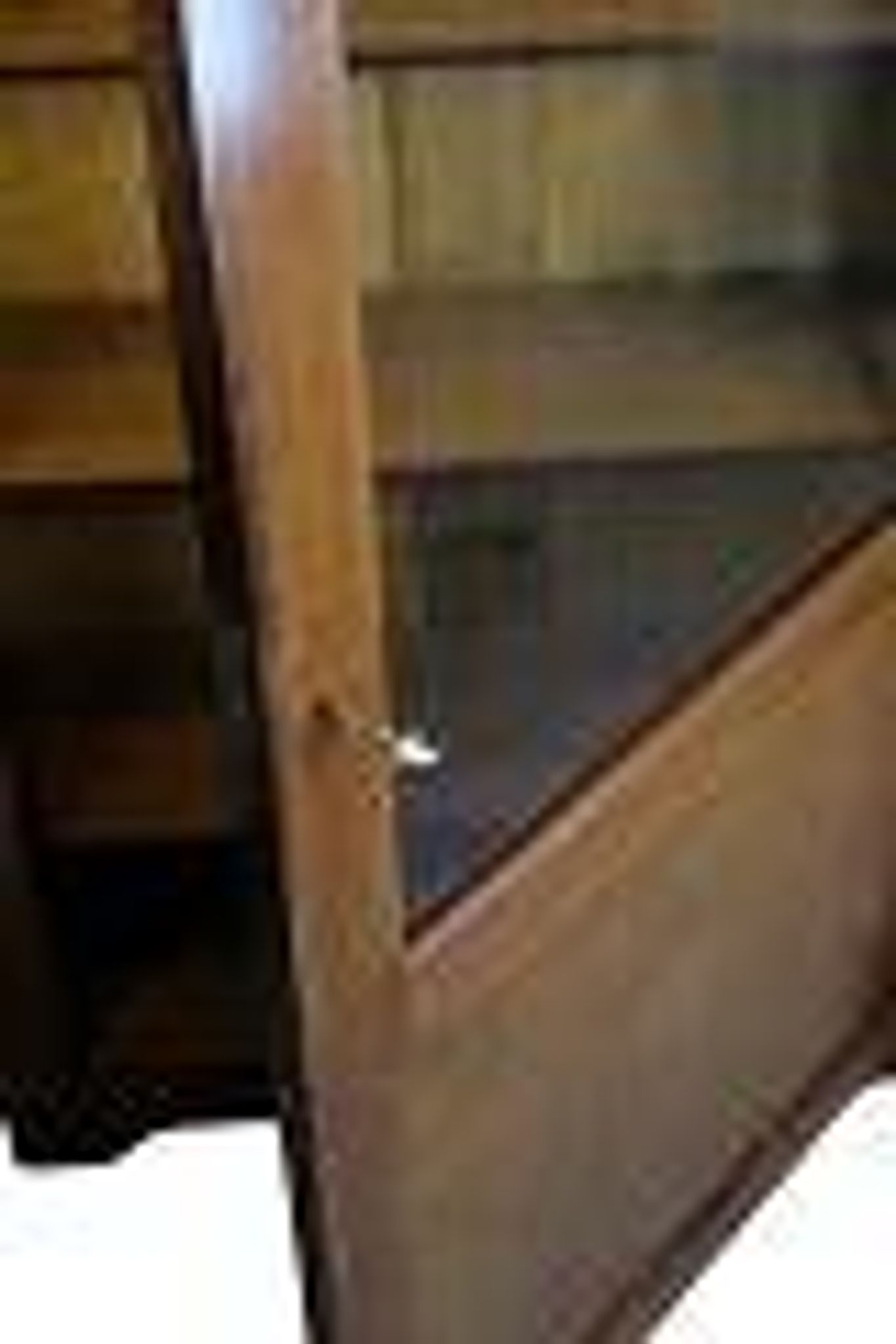 Antique display cabinet with adjustable shelves - Mahogany - Hand polished - 1920s