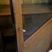 Antique display cabinet with adjustable shelves - Mahogany - Hand polished - 1920s