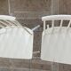 Two white, wooden Farstrup chairs, model 216
