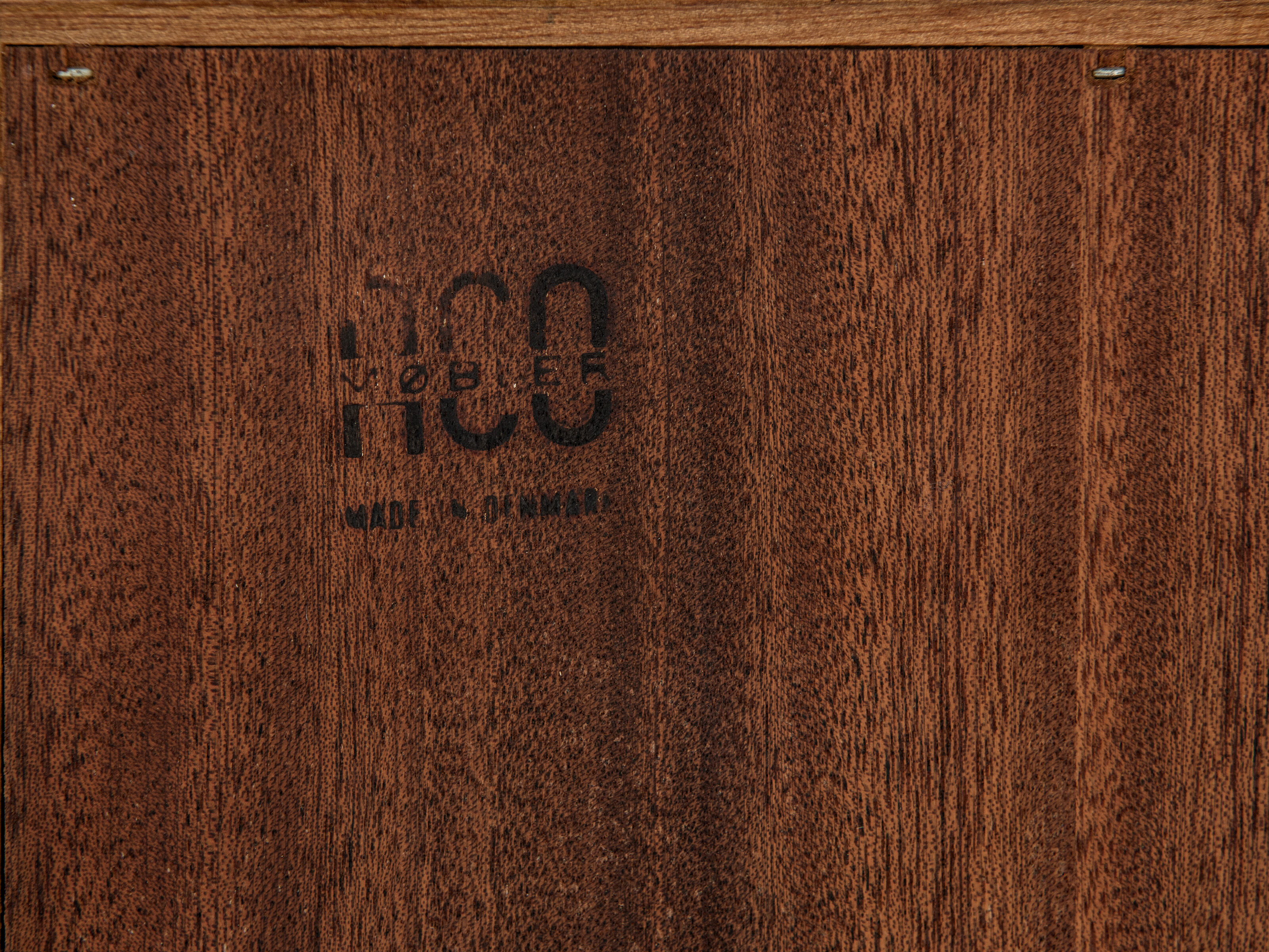 Midcentury Danish higher cabinet in teak by Axel Christensen for ACO Møbler 1960s