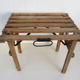 Antique wooden folding seat