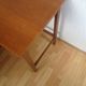 Vintage 1950s oak desk with sliding curtain.