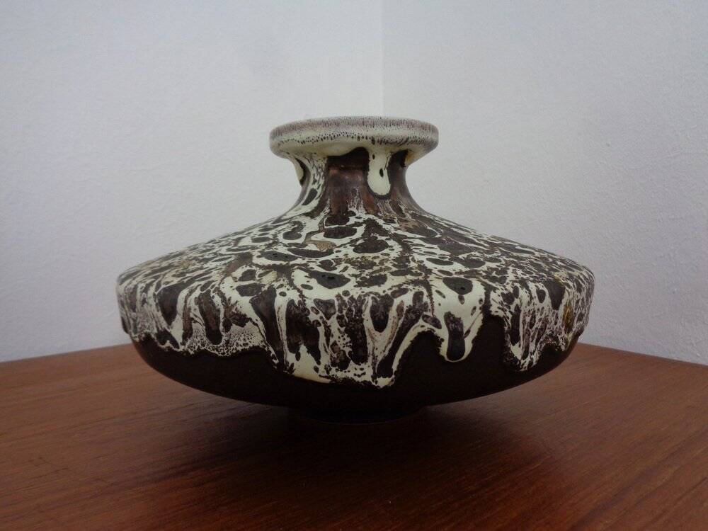Lava ceramic vase from Silberdistel, Germany, 1970s