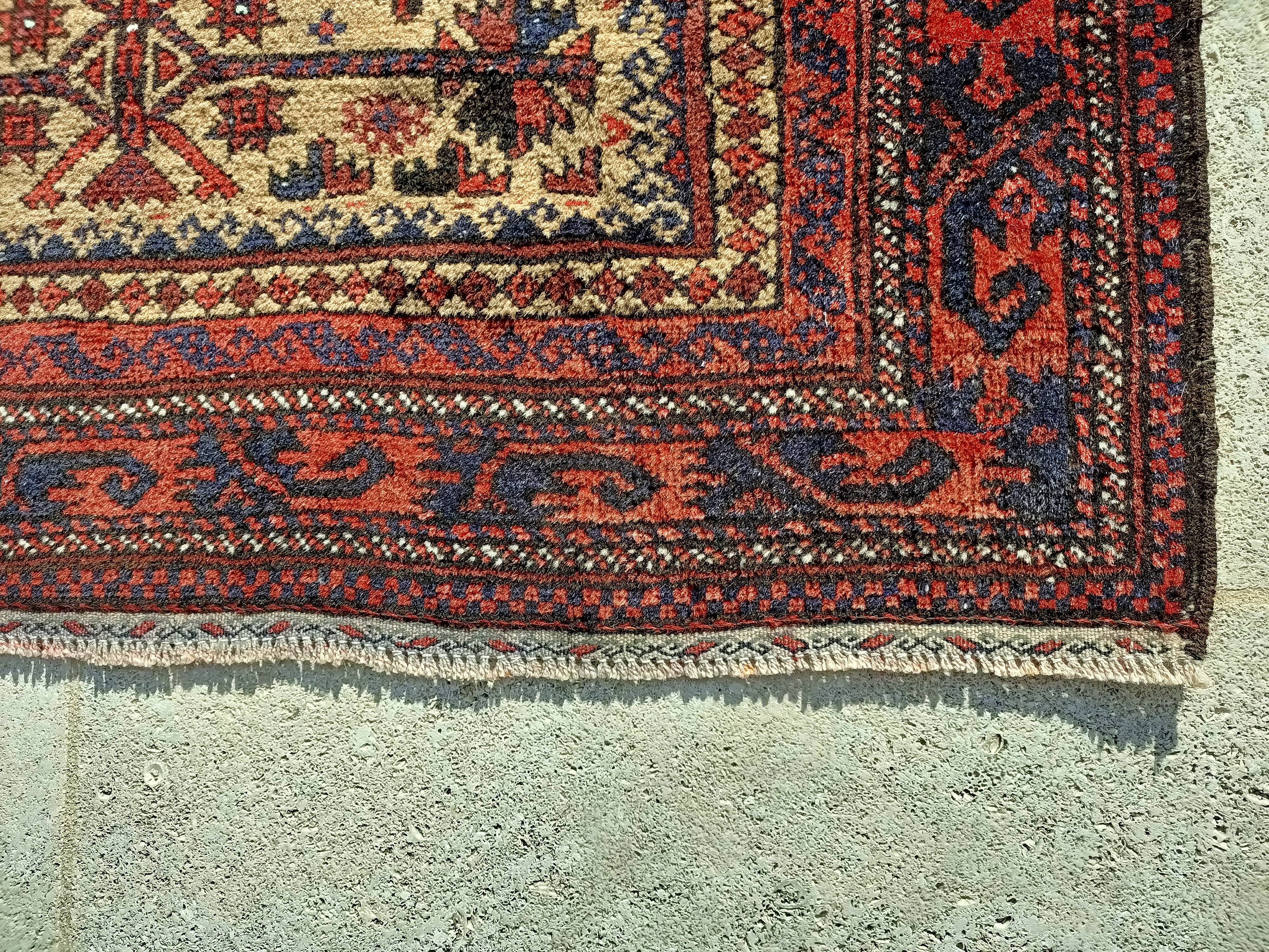 Old carpet Afghan-Baloch 150x92 cm