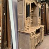 Louis XV style two-part sideboard in solid oak, 20th century