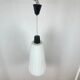 Vintage MCM glass pendant with metal rod