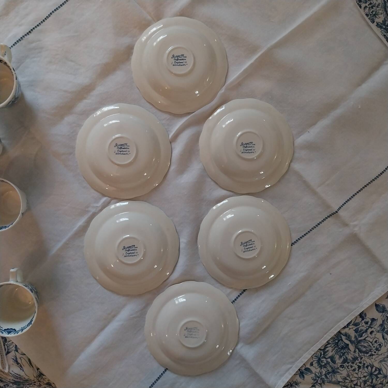 Ridgway English Cups and Saucers