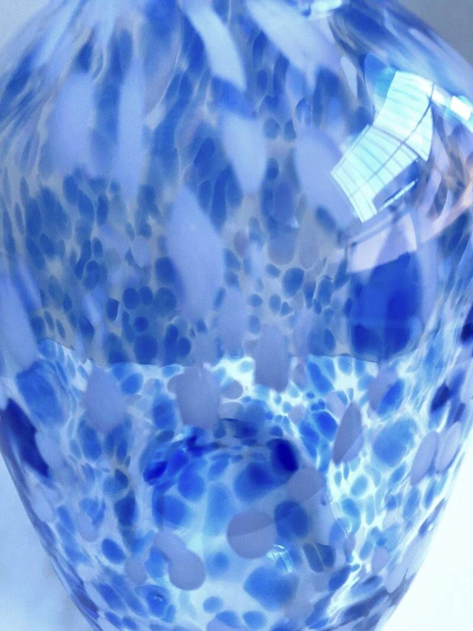Elegant Soliflore Vase Candle Holder Mirella Thick Blown Glass Speckled New
