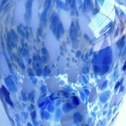 Elegant Soliflore Vase Candle Holder Mirella Thick Blown Glass Speckled New