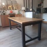 Solid oak farmhouse table