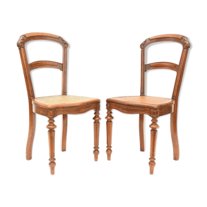 paire de chaises cannées