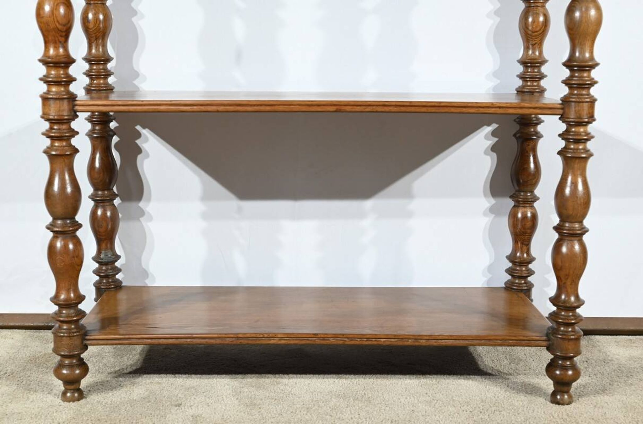 Sideboard at waist height, oak console, Louis Philippe style, 2nd part of the 19th century.
