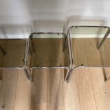 Glass nesting tables 70s