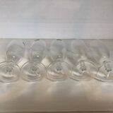 Five Luminarc champagne flutes