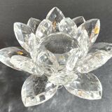 Crystal Flower Paperweight Sculpture
