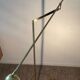 Vintage brass counterweight floor lamp