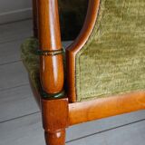 Fauteuils bergere anglais vert