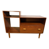 Mid Century Retro Teak Telephone Seat / Media Cabinet (Circa 1960)  A super