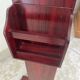 Art Deco magazine rack in mahogany color from the 60s