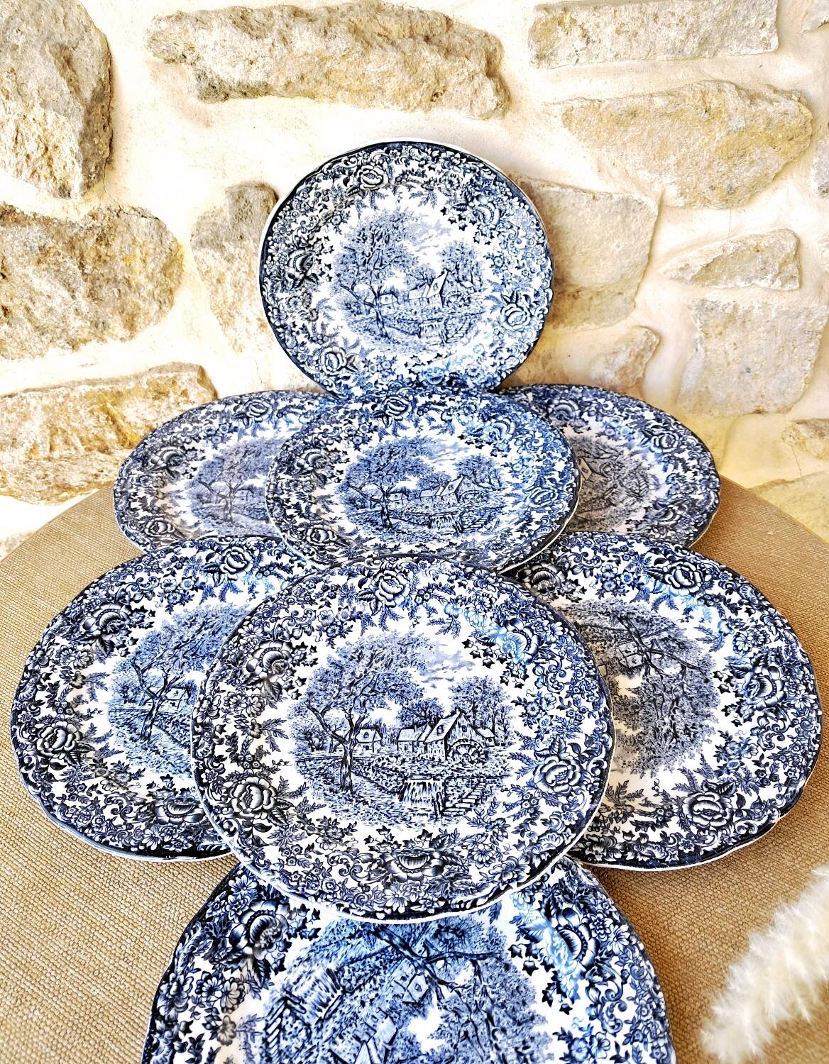 Antique dessert plates