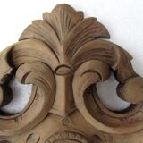 Carved wood pediment - cherry tree