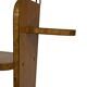 Vintage wooden wall shelve rack bookshelf in wood minimalist