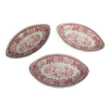 Set of 3 Burgenland red Villeroy & Boch dishes