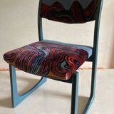 Set of 4 self-chairs with sled base