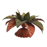 Metal flower wall light