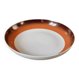 Hollow serving dish Space Age Porcelain year 70 Royale de L manufacture