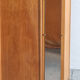Armoire penderie étagères miroir, pieds compas, vintage, années 60