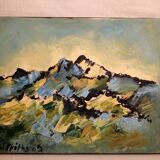 Oil painting on canvas signed by the Françoise Griffiths art workshop