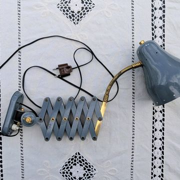 HALA Lamp Scissors Zigzag Wall Busquet H Mid Century 50 60 Vintage From