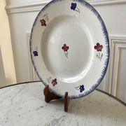 Round dish digoin sarreguemines model "mary lou" 40s