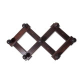 Accordion wooden coat holder