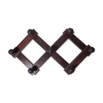 Porte manteau en bois accordéon