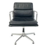 Coussin souple Icf EA208 en cuir noir