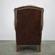 Contemporary Handmade Chesterfield Leather Wingback Armchair 2010s