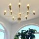Chandelier 12 arms attributed to Stilnovo,1950