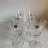 Lot of 6 Cristal d'Arques glasses