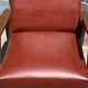Vintage French Armchair in Leather, 1960s