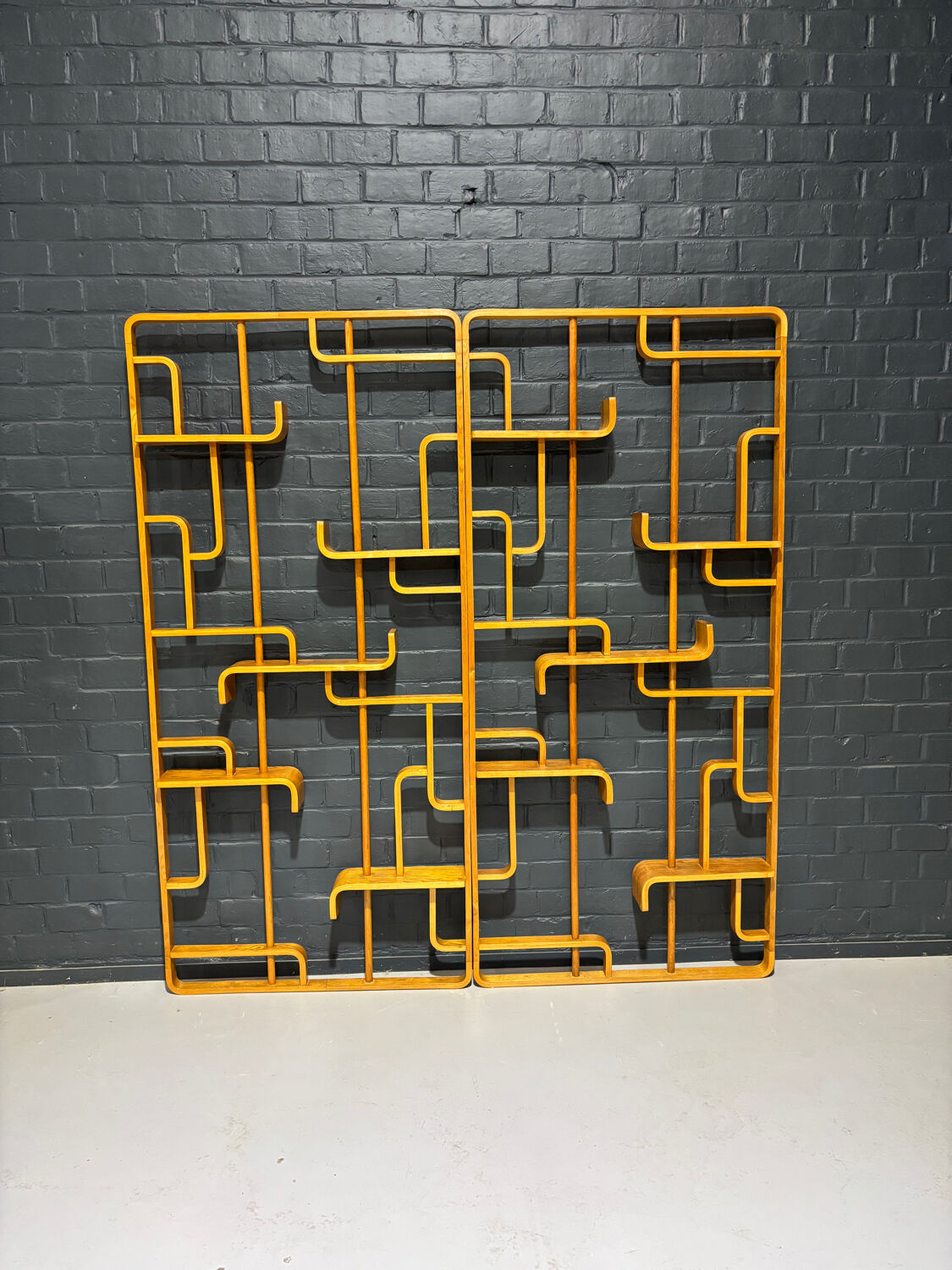 Pair of claustra room dividers Ludvik Volak vintage