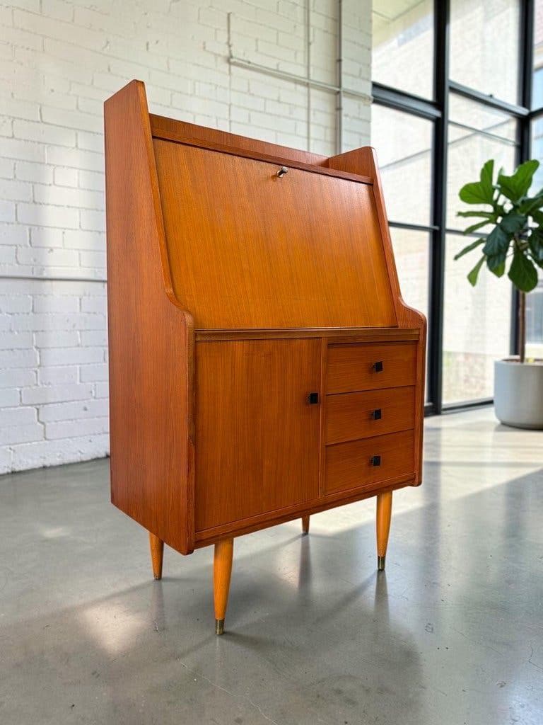 Secrétaire/bar/meuble vintage en bois