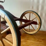 Vintage Sulky horse tricycle in wood and plush