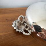 Round Hollow Dish, Vegetable Dish Silver Metal GELB