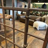 Industrial cast iron mirror