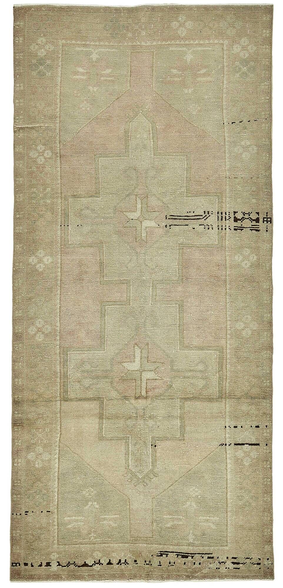Turkish Vintage Anatolian Rug 106 cm x 240 cm